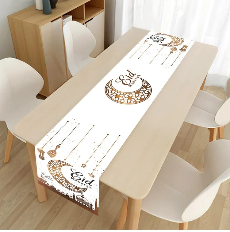 Chemin de Table pour Décoration du Ramadan en Polyester