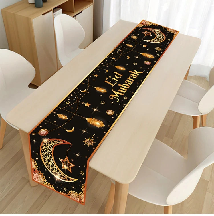 Chemin de Table pour Décoration du Ramadan en Polyester