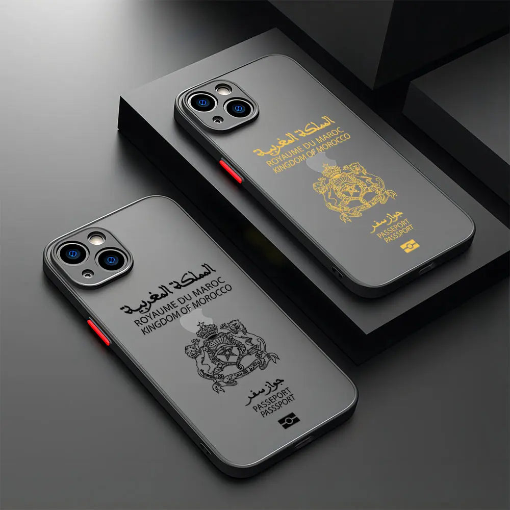 🇲🇦 Coque de Telephone design passeport Maroc