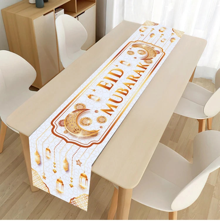 Chemin de Table pour Décoration du Ramadan en Polyester